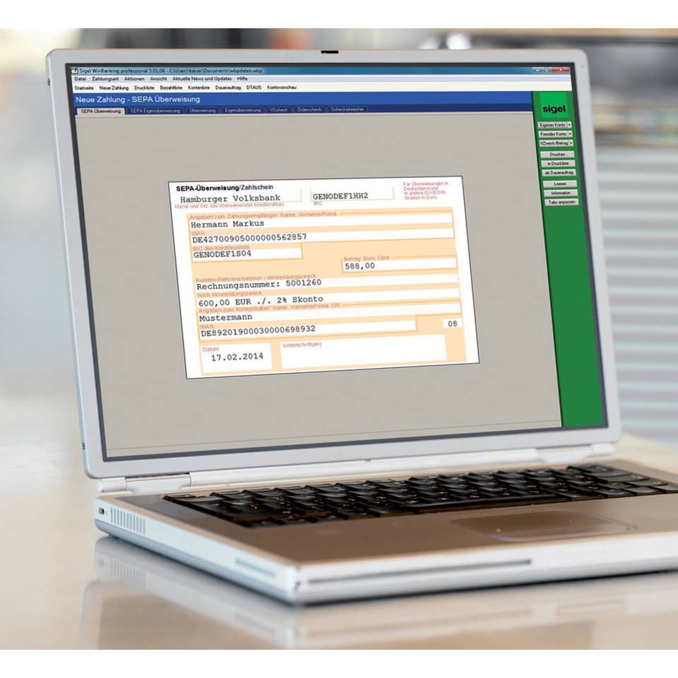 laptop, Bildschirm, Rechnung, Beleg, Software