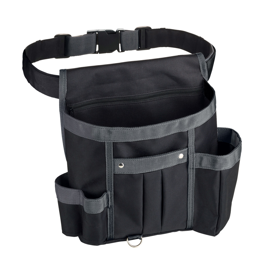 Werkzeugtasche, Gürteltasche, Mehrfachfächer, Schwarz, Nylon/Polyester