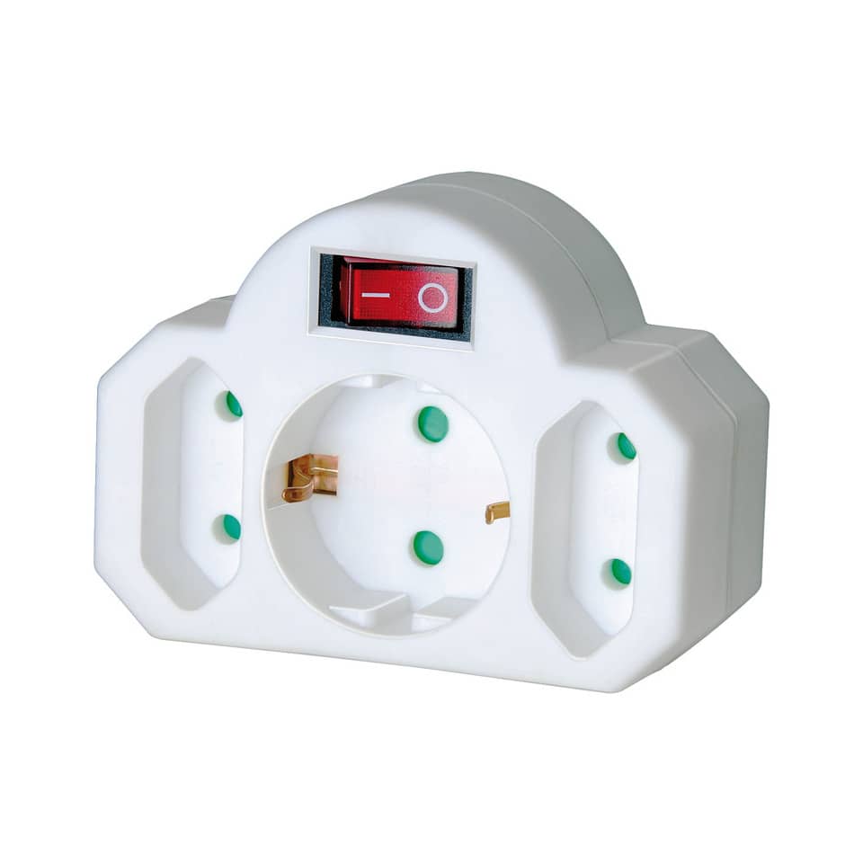 Steckeradapter, Mehrfachstecker, Schalter, Netzteil, Einsatz Stecker