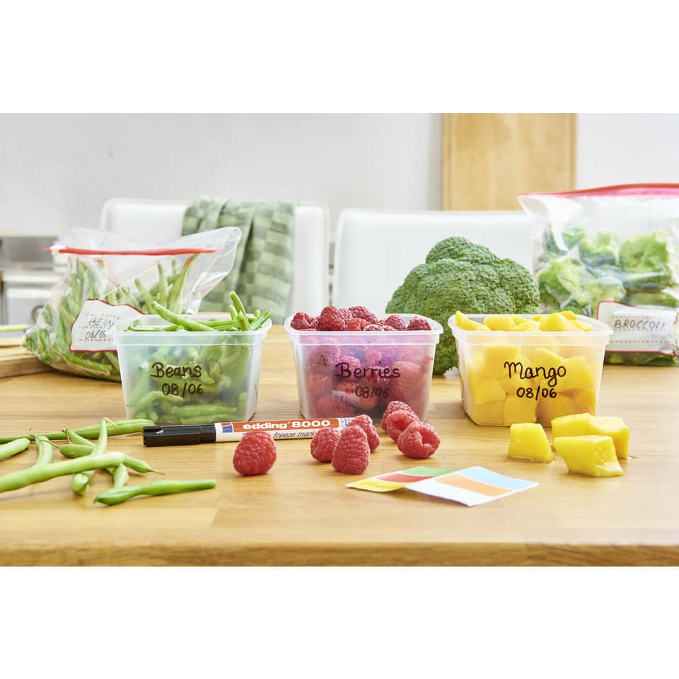 Obst, Beeren, Mango, Brokkoli, Gemüsetasche