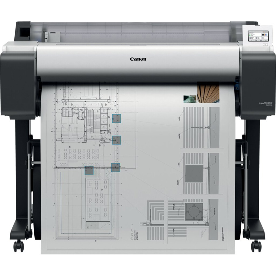 Plotter, Drucker, Canon, Architekturplan, Technisches Dokument